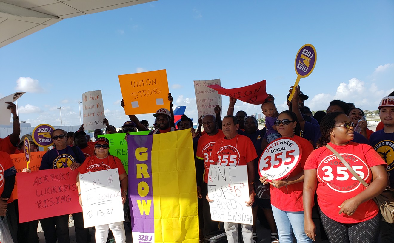 Airport Workers Push for Healthcare Coverage After Broward Commissioners Support a Living Wage Increase
