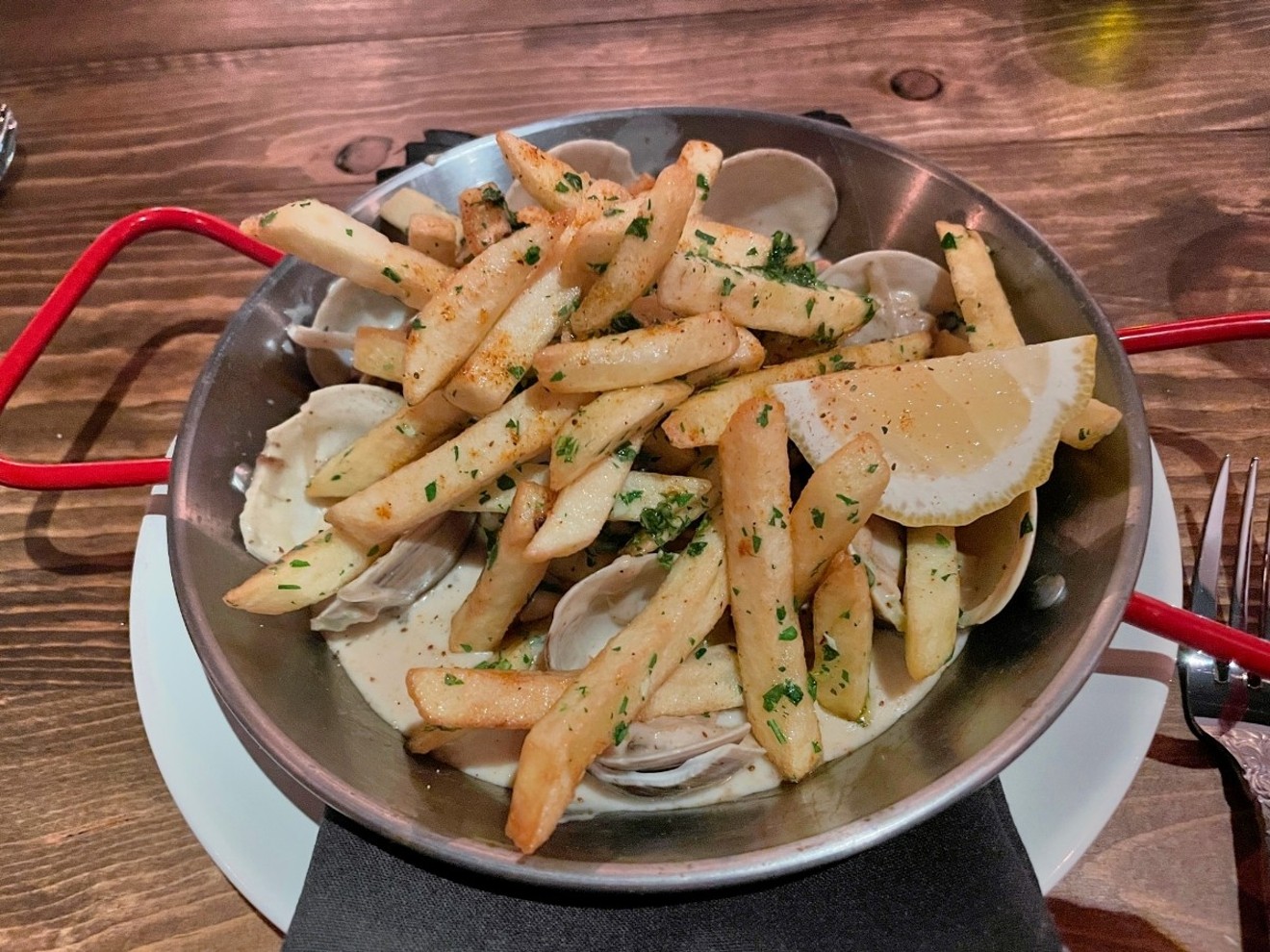 Clam chowder fries at the Katherine