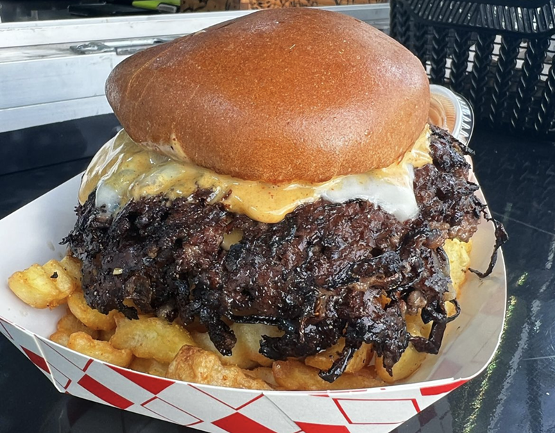 The signature smash burger from Eat BMC