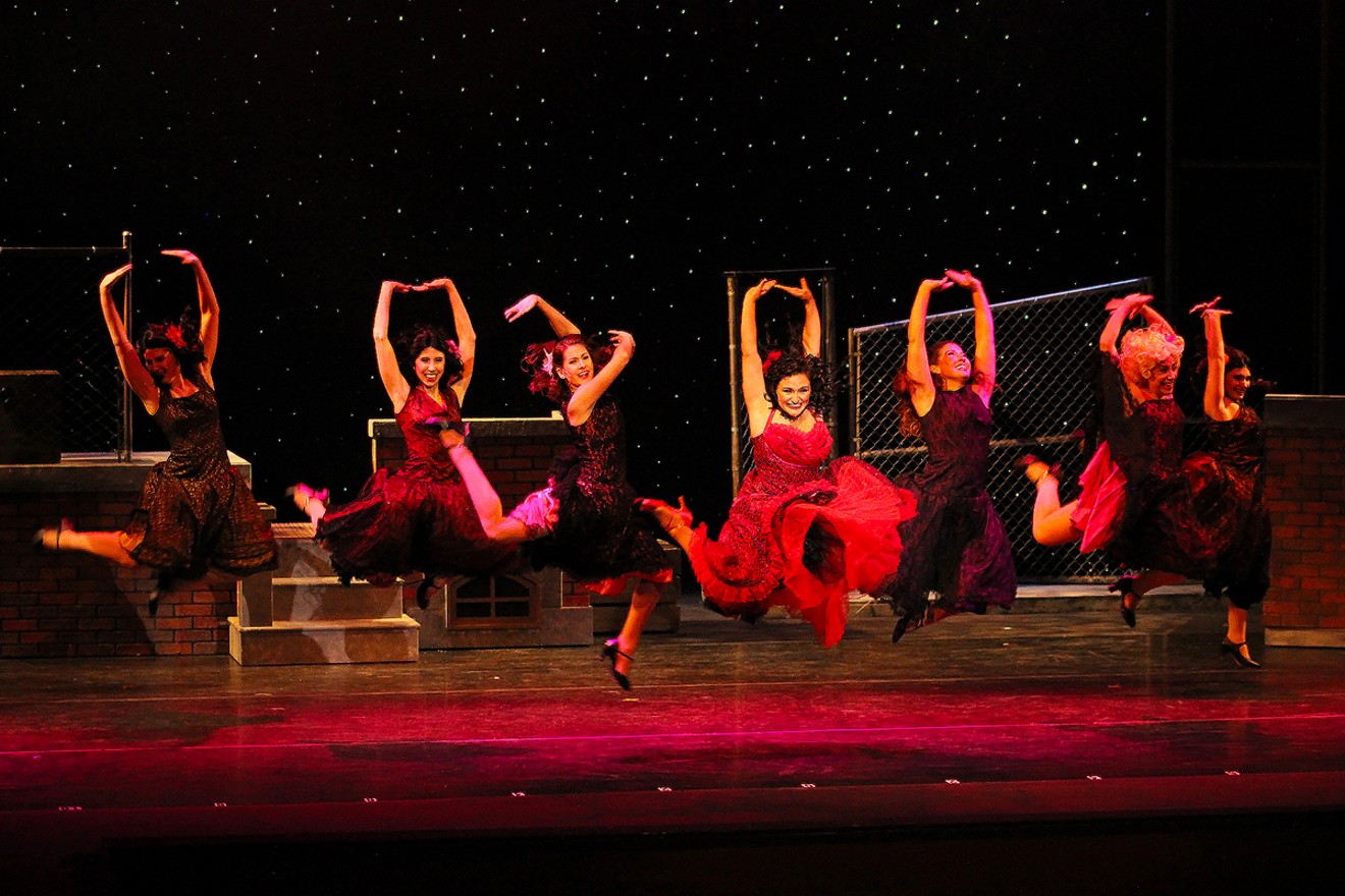 A scene from West Side Story, playing through December 1 at the Lauderhill Performing Arts Center.
