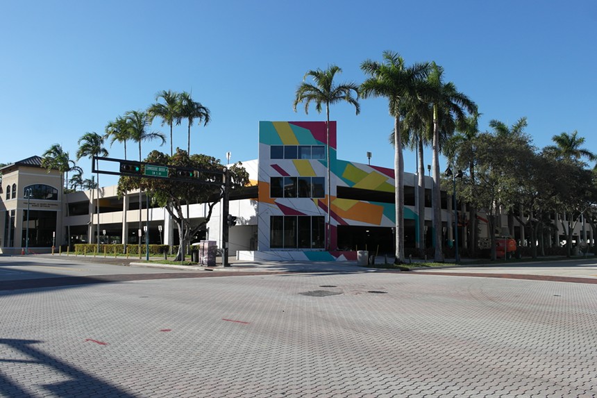 A badass mural painted by Arlin Graff takes center stage Wednesday. - FORT LAUDERDALE DOWNTOWN DEVELOPMENT AUTHORITY