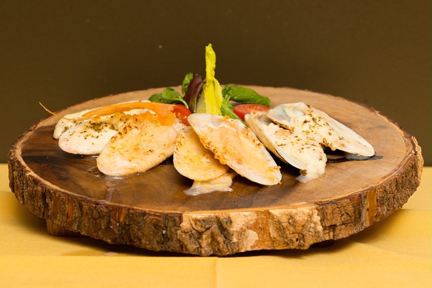 Pink clams in parmesan sauce at Legado. - COURTESY OF LEGADO RESTAURANT