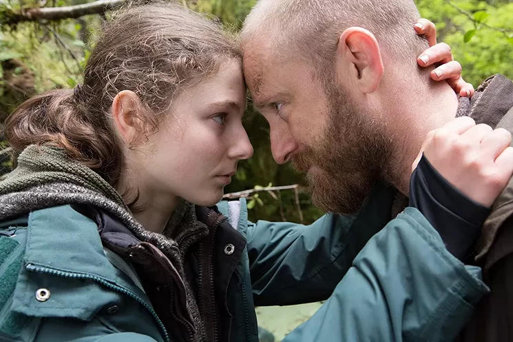Thomasin McKenzie (left) and Ben Foster star in Leave No Trace, Debra Granik’s back-to-nature father-daughter drama. - COURTESY OF BLEECKER STREET MEDIA