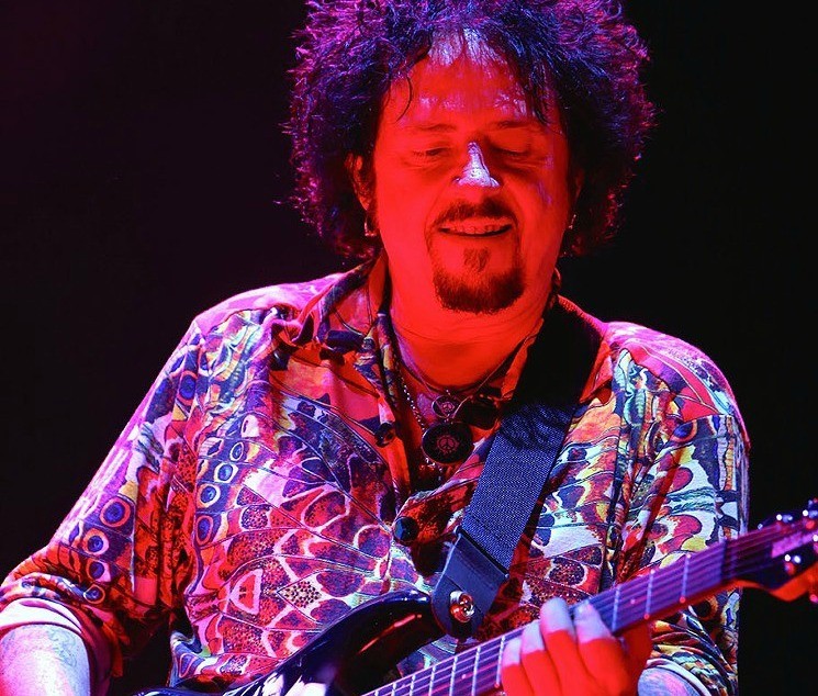 Toto's Steve Lukather doing what he does best. - PHOTO BY SCOTTIE MOOR
