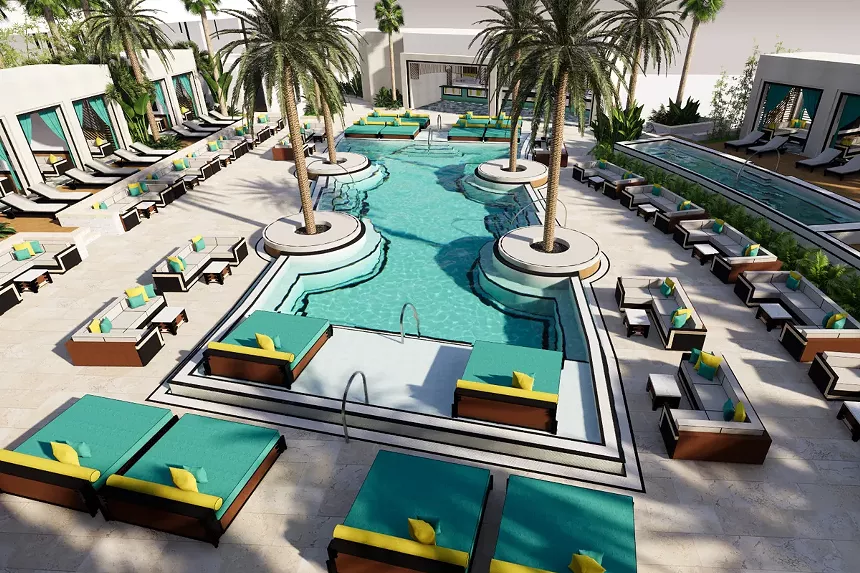 The day club is only part of the new Daer South Florida at Hard Rock Hollywood. - PHOTO COURTESY OF SEMINOLE HARD ROCK HOTEL & CASINO