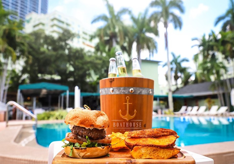 Burgers, tapas, and water views: The Boathouse at Riverside in downtown Fort Lauderdale. - PHOTO COURTESY OF THE BOATHOUSE AT RIVERSIDE