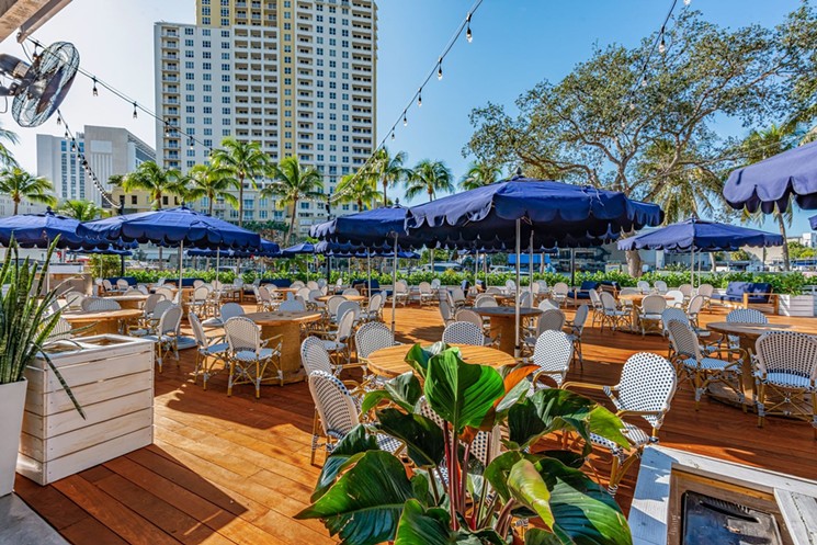 Seating at the Wharf Fort Lauderdale. - PHOTO COURTESY OF THE WHARF FORT LAUDERDALE