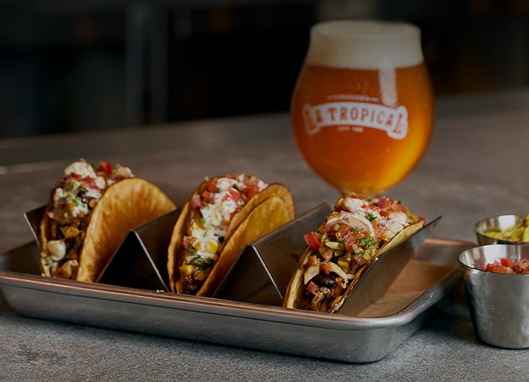 Cervecería La Tropical offers in-house eats at its Wynwood brewery and beer garden. - PHOTO COURTESY OF CERVECERÍA LA TROPICAL