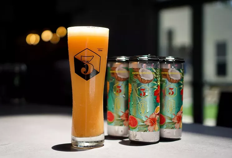 3 Sons Brewing in Dania Beach recently released its first fruit-forward hard seltzer. - PHOTO BY ALEX REYES