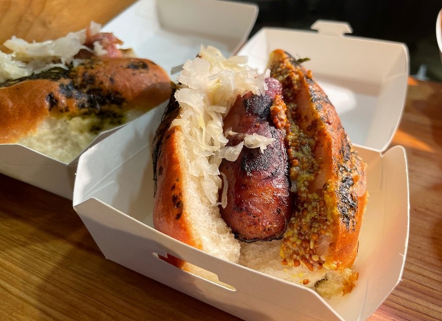 Sausages are made in-house at Hard Rock Stadium. - PHOTO BY LAINE DOSS