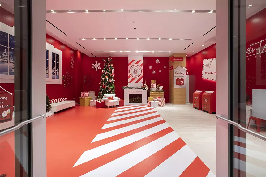 Looking to get a photo with Santa? Try the eye-catching Santa's Command Centre in Brickell City Centre. - PHOTO COURTESY OF BRICKELL CITY CENTRE