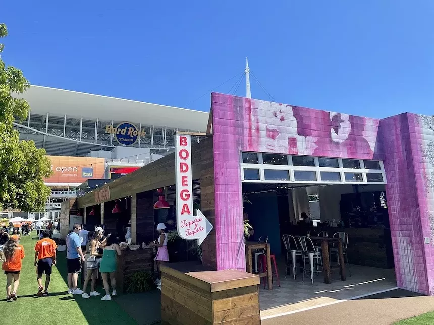 A frozen margarita at Bodega is only the beginning of the Miami Open's culinary offerings. - PHOTO BY JESSE SCOTT