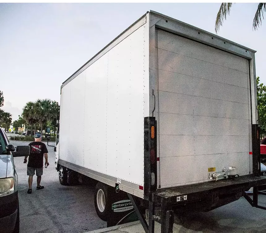 Jim Abernethy, of WildlifeVoice, says that the biologists brought this truck with a four-foot-deep, 7-foot-diameter pool and big coolers to haul their catch. - PHOTO BY JIM ABERNETHY