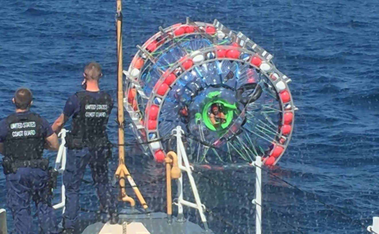 Florida Extreme Athlete's Transatlantic Hamster-Wheel Expedition Thwarted by Coast Guard