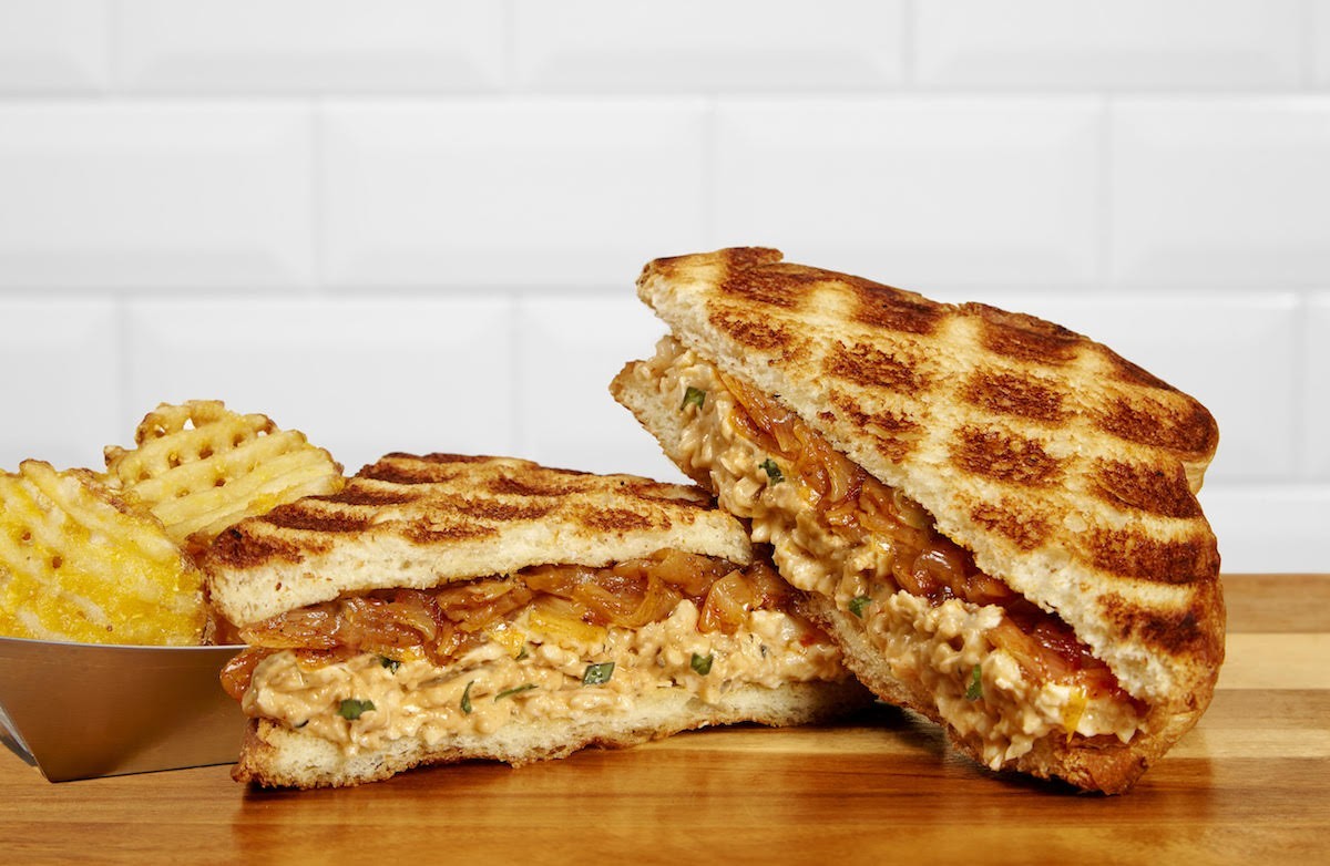 The Village Vegan melt from New York Grilled Cheese Co.